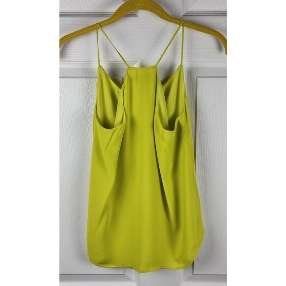 Ann Taylor LOFT Chartreuse Racerback Fluid Cami, Size XS P, 48-010 - Picture 2 of 9